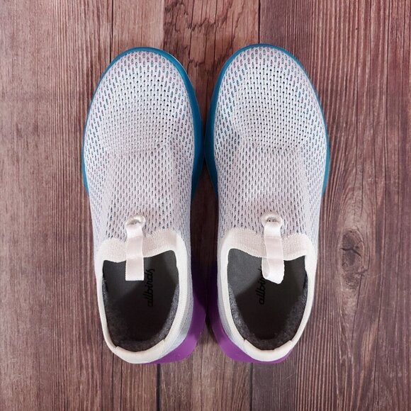 Allbirds Womens 8.5 Tree Dasher Relay Running Shoes Blizzard Thrive Teal Purple - Picture 6 of 14